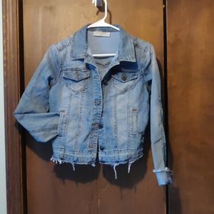 girls denim jean jacket